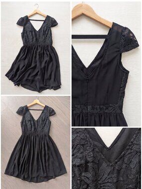 Victorian inspired Boutique 1861 black dress XS